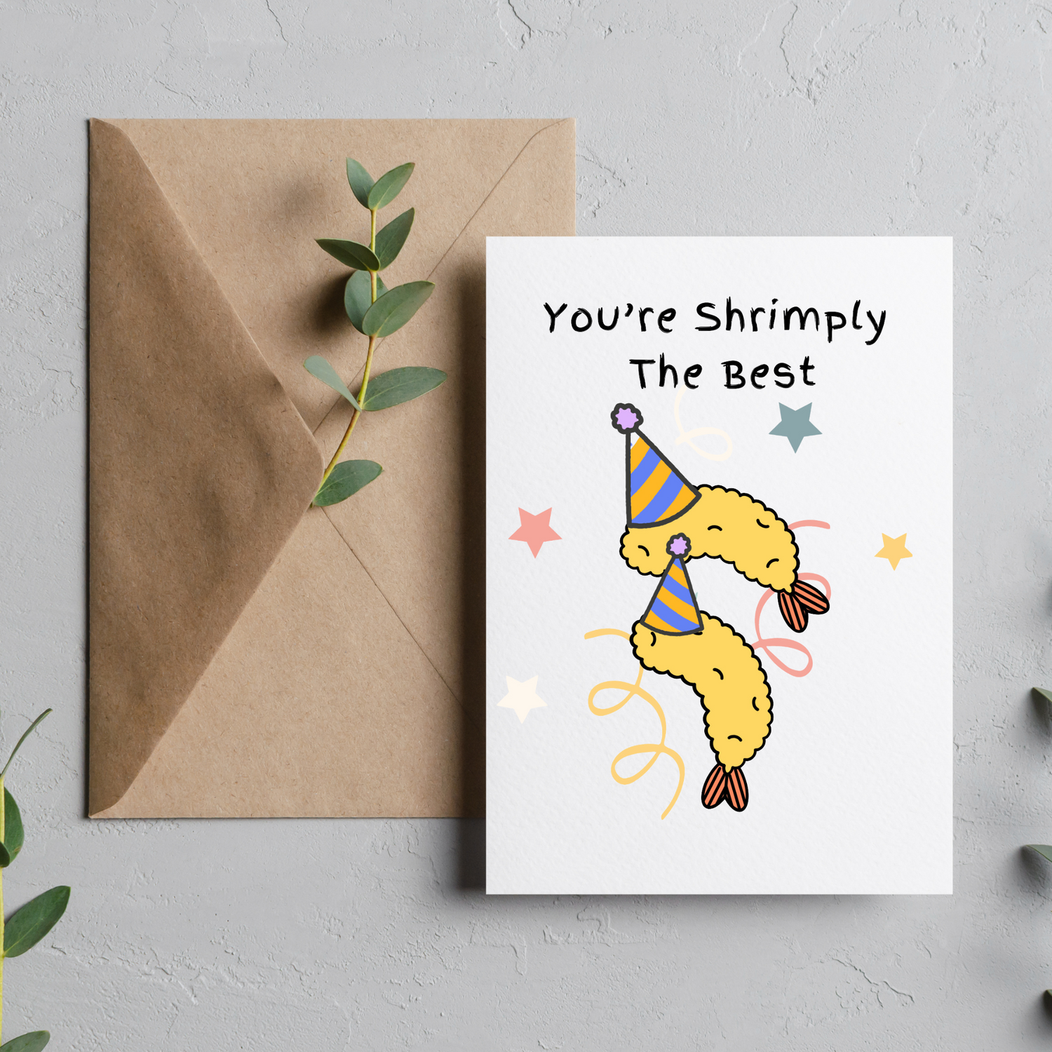 You're Shrimply The Best - Blank Greeting Card - Urban Sprouts