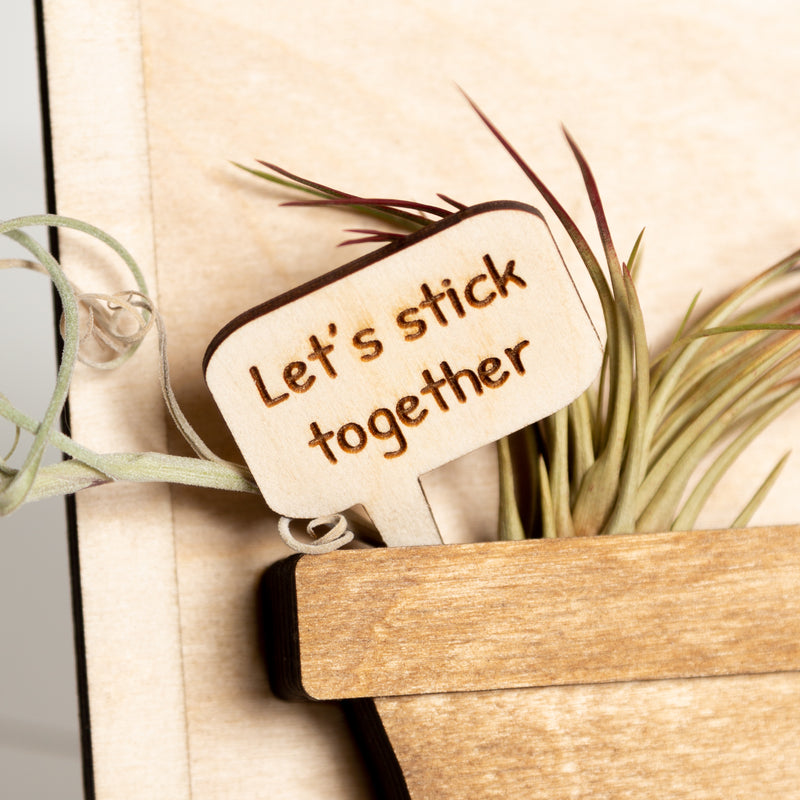 Mini Sign - Let's stick together