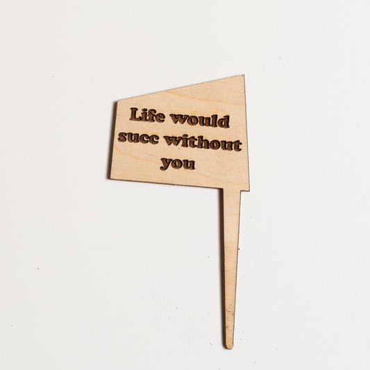 Mini Sign - Life would succ without you