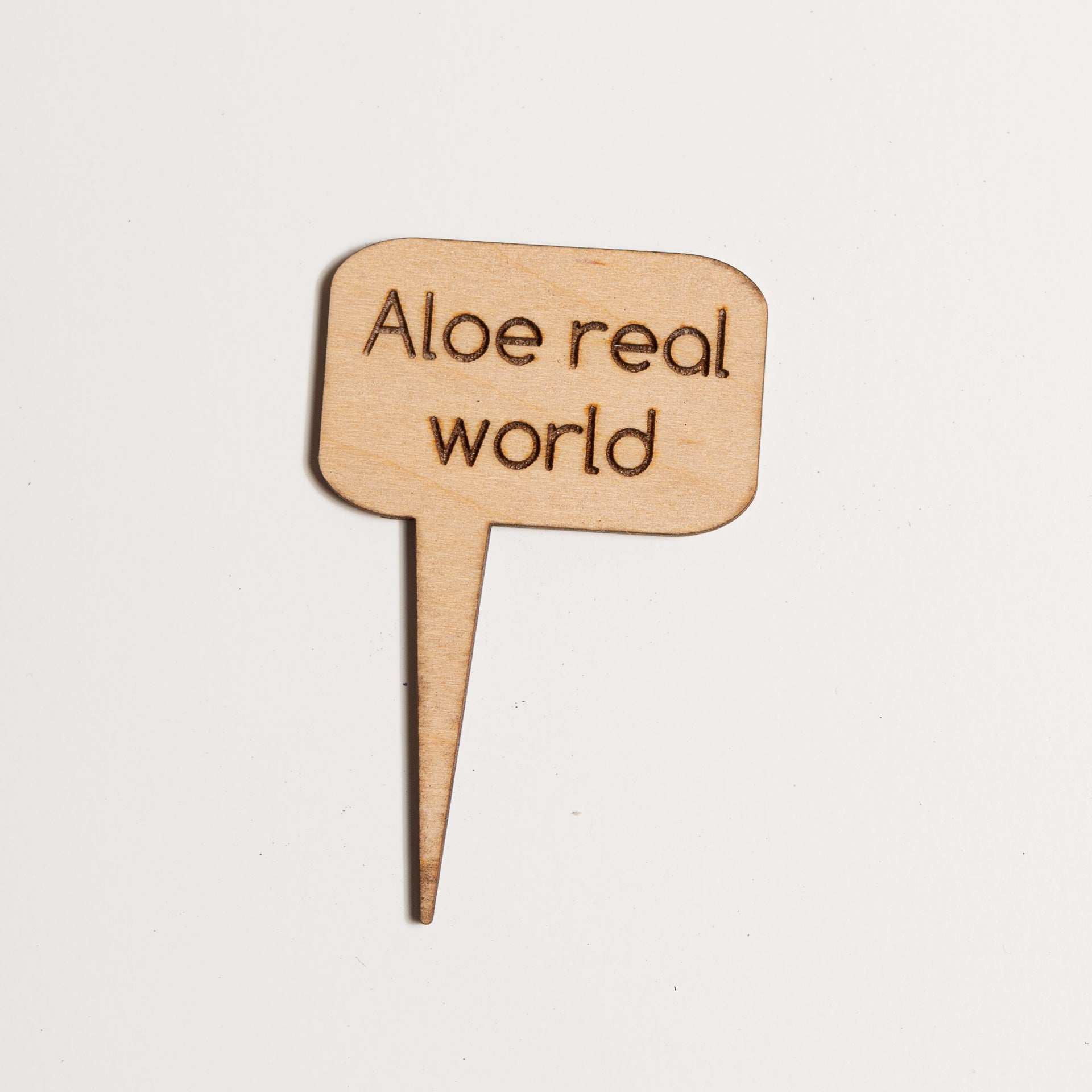 Mini Sign - Aloe real world - Urban Sprouts