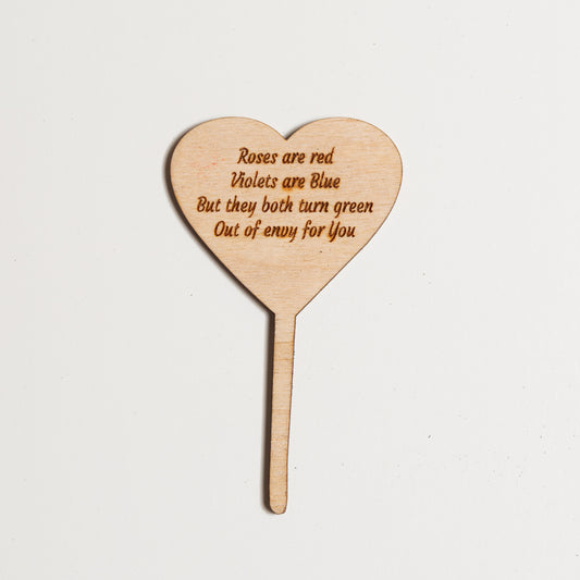 Mini Sign - Roses are Red - Urban Sprouts
