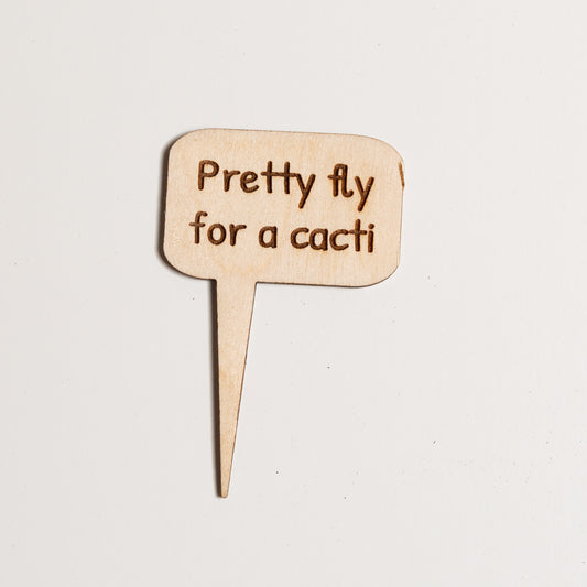 Mini Sign - Pretty fly for a cacti