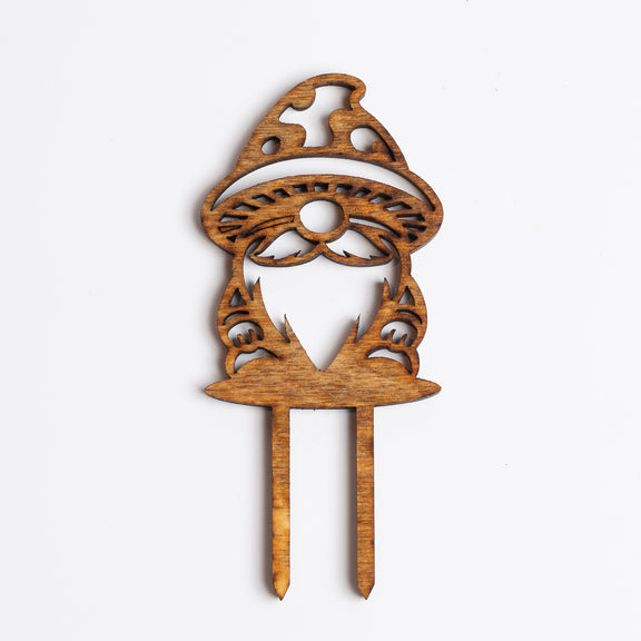Mini Sign Gnome- Sitting Mushroom Hat - Urban Sprouts