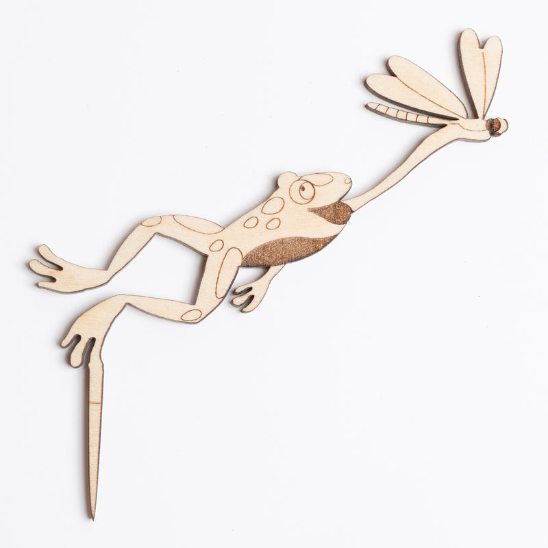 Mini Sign - Frog And Dragonfly - Urban Sprouts
