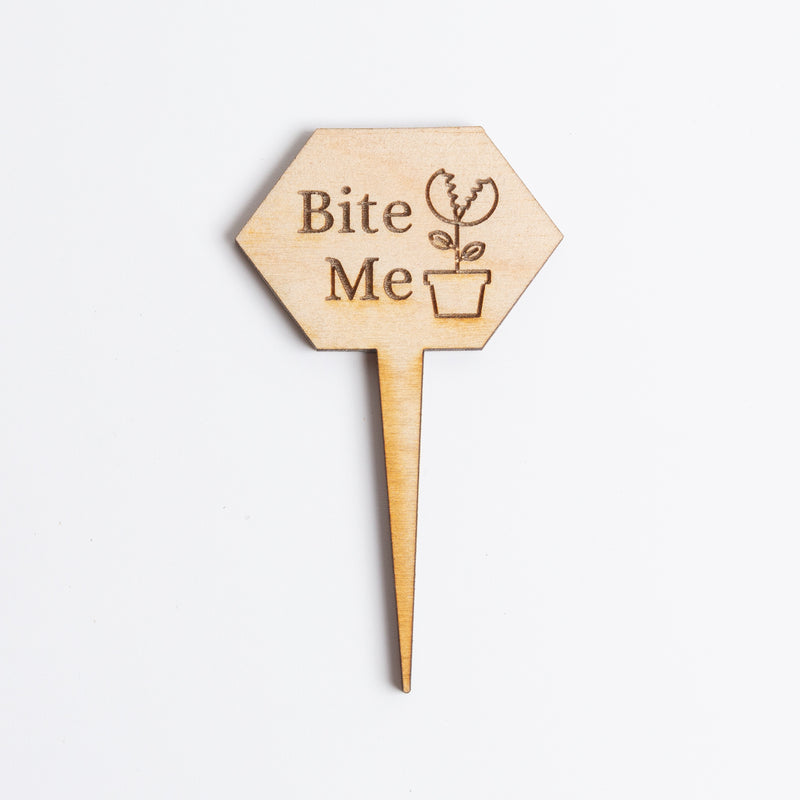 Mini Sign - Bite Me (Venus Flytrap) - Urban Sprouts