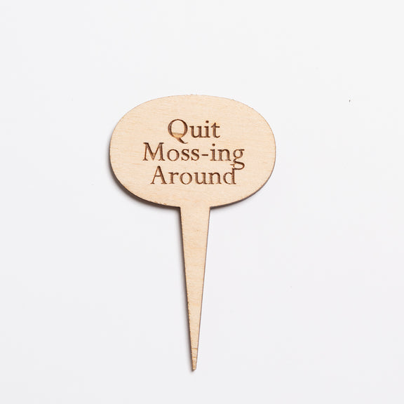 Mini Sign - Quit Moss-ing Around - Urban Sprouts