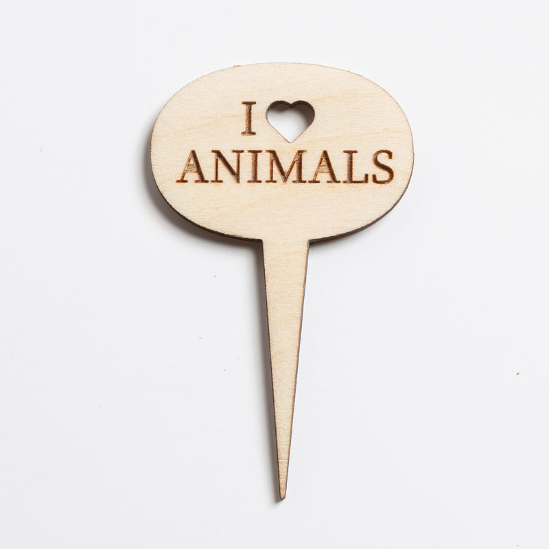 Mini Sign - I Heart Animals - Urban Sprouts
