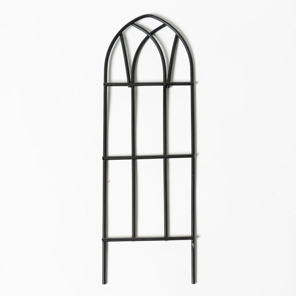 8" Black Metal Arch Trellis - Urban Sprouts