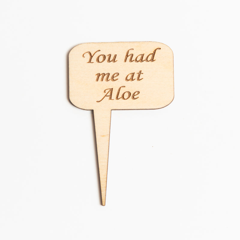 Mini Sign - You had me at Aloe