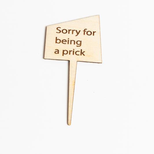 Mini Sign - Sorry for being a prick