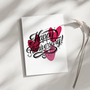 Happy Anniversary Hearts - Blank Greeting Card - Urban Sprouts