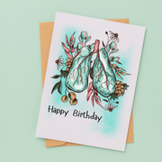 Happy Birthday Botanical Lungs - Blank Greeting Card - Urban Sprouts