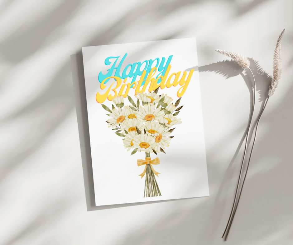 Happy Birthday Daisy - Blank Greeting Card - Urban Sprouts