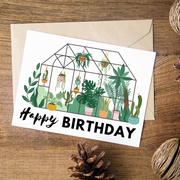 Happy Birthday Greenhouse - Blank Greeting Card - Urban Sprouts