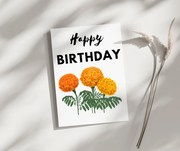 Happy Birthday Marigold - Blank Greeting Card - Urban Sprouts