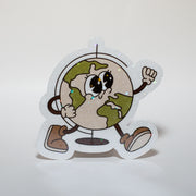 Happy Globe Trotting Sticker