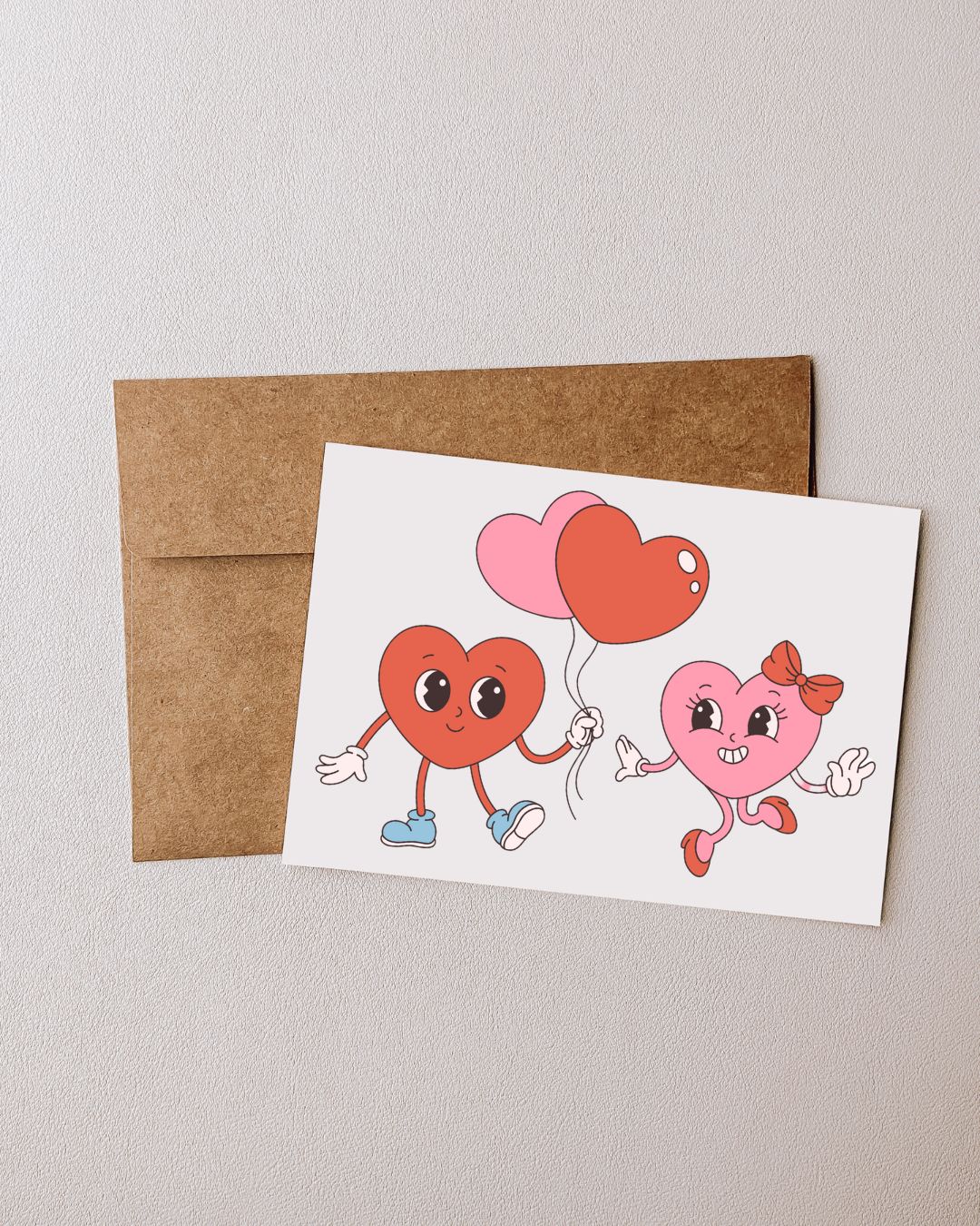 Happy Hearts - Blank Greeting Card - Urban Sprouts