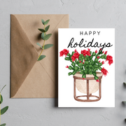 Happy Holidays  - Blank Greeting Card - Urban Sprouts
