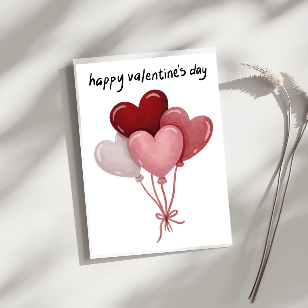 Happy Valentines Day - Blank Greeting Card - Urban Sprouts