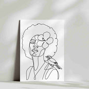 Hibiscus Bird Woman - Blank Greeting Card - Urban Sprouts