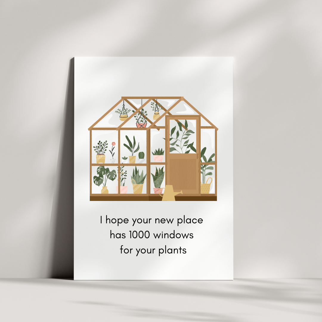 Hope Your New Home has 1000 Windows - Blank Greeting Card - Urban Sprouts