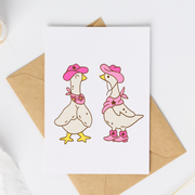 Howdy Geese - Blank Greeting Card - Urban Sprouts