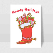 Howdy Holidays - Blank Greeting Card - Urban Sprouts