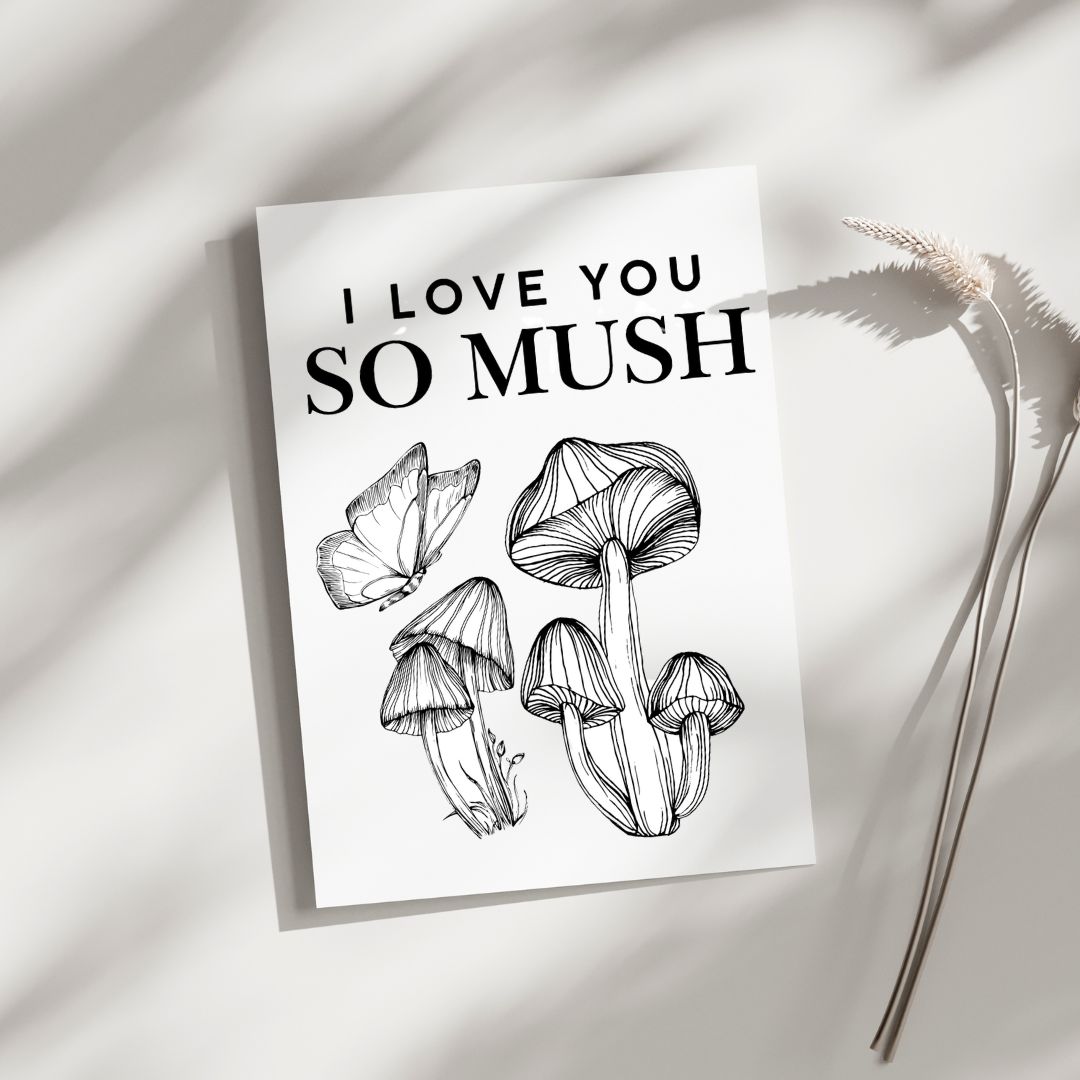 I love You So Mush - Blank Greeting Card - Urban Sprouts