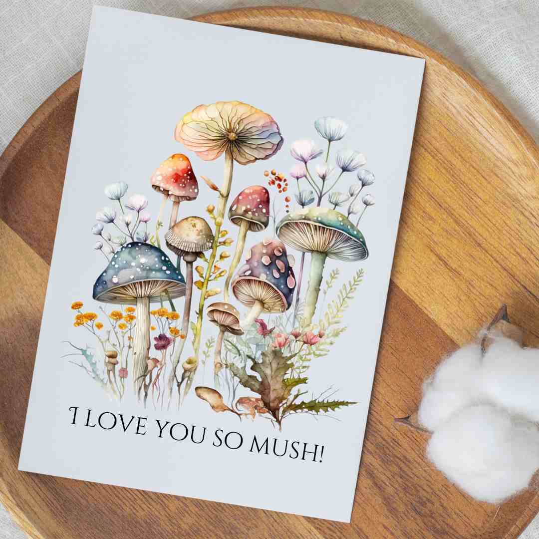 I Love You So Mush - Blank Greeting Card