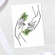 Leaf Hands - Blank Greeting Card - Urban Sprouts