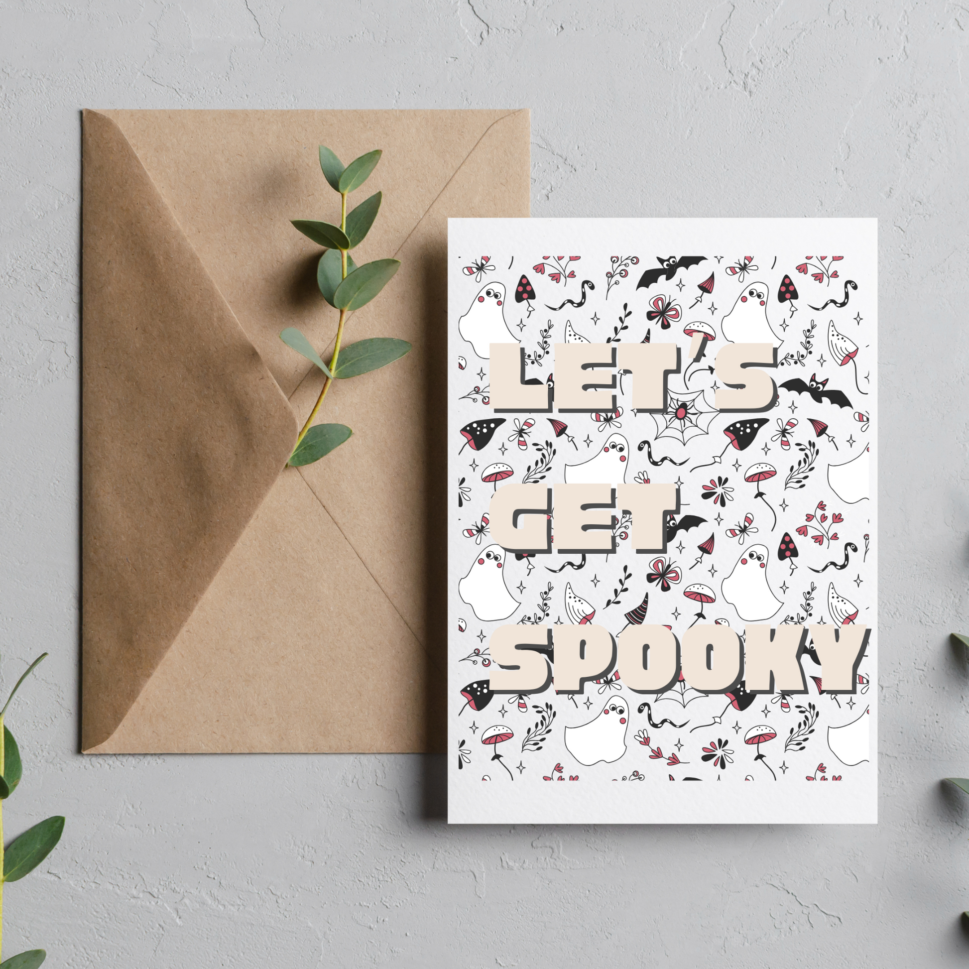 Let's Get Spooky - Blank Greeting Card - Urban Sprouts