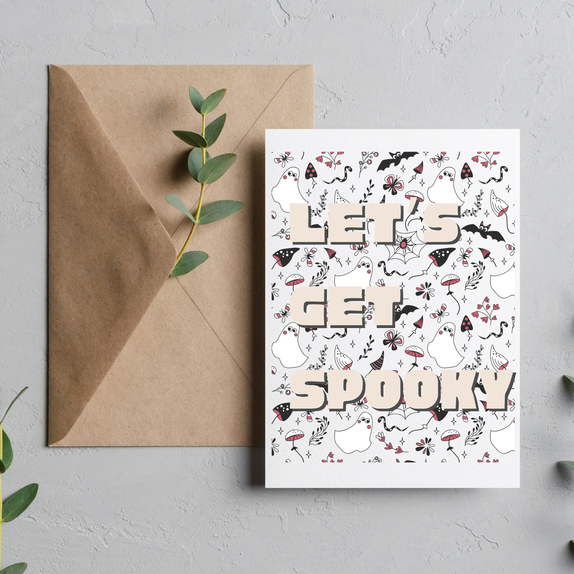 Let's Get Spooky - Blank Greeting Card - Urban Sprouts