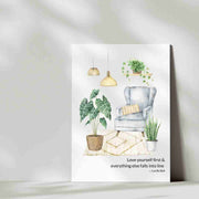 Love Yourself First - Blank Greeting Card - Urban Sprouts