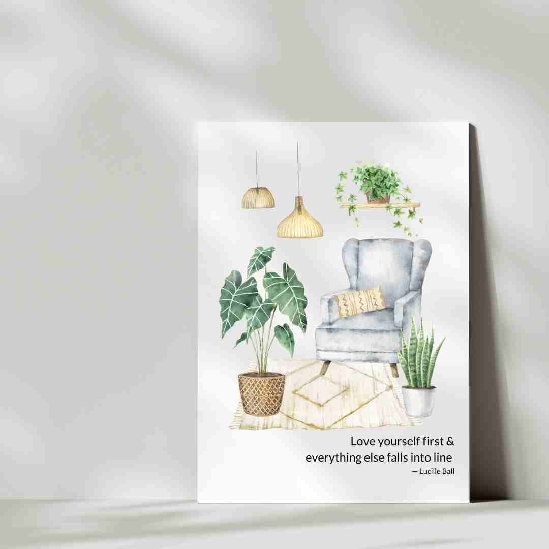 Love Yourself First - Blank Greeting Card - Urban Sprouts