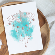 Lunar Phase Moth - Blank Greeting Card - Urban Sprouts
