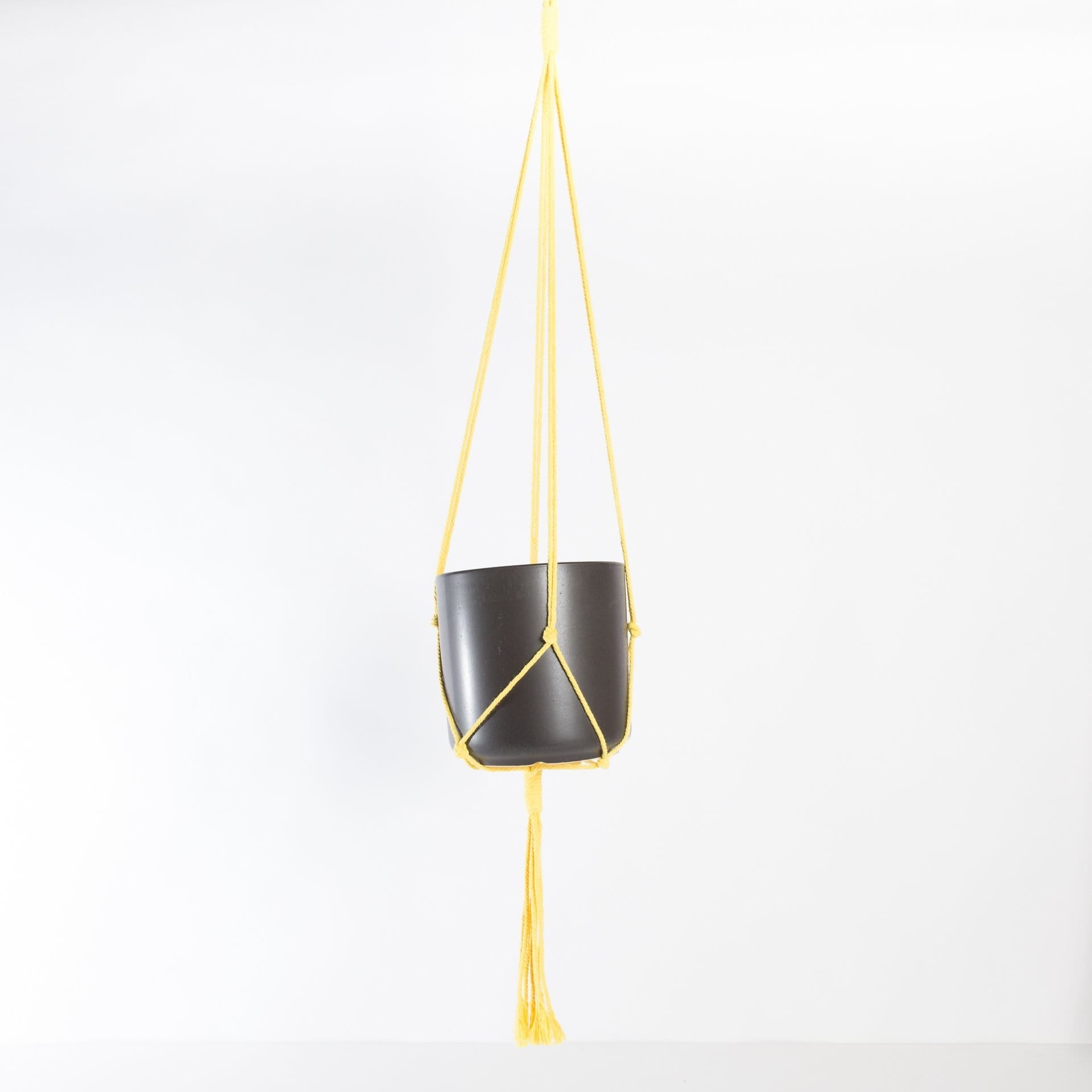 Macrame Plant Hanger - Classic Yellow 36" - Urban Sprouts