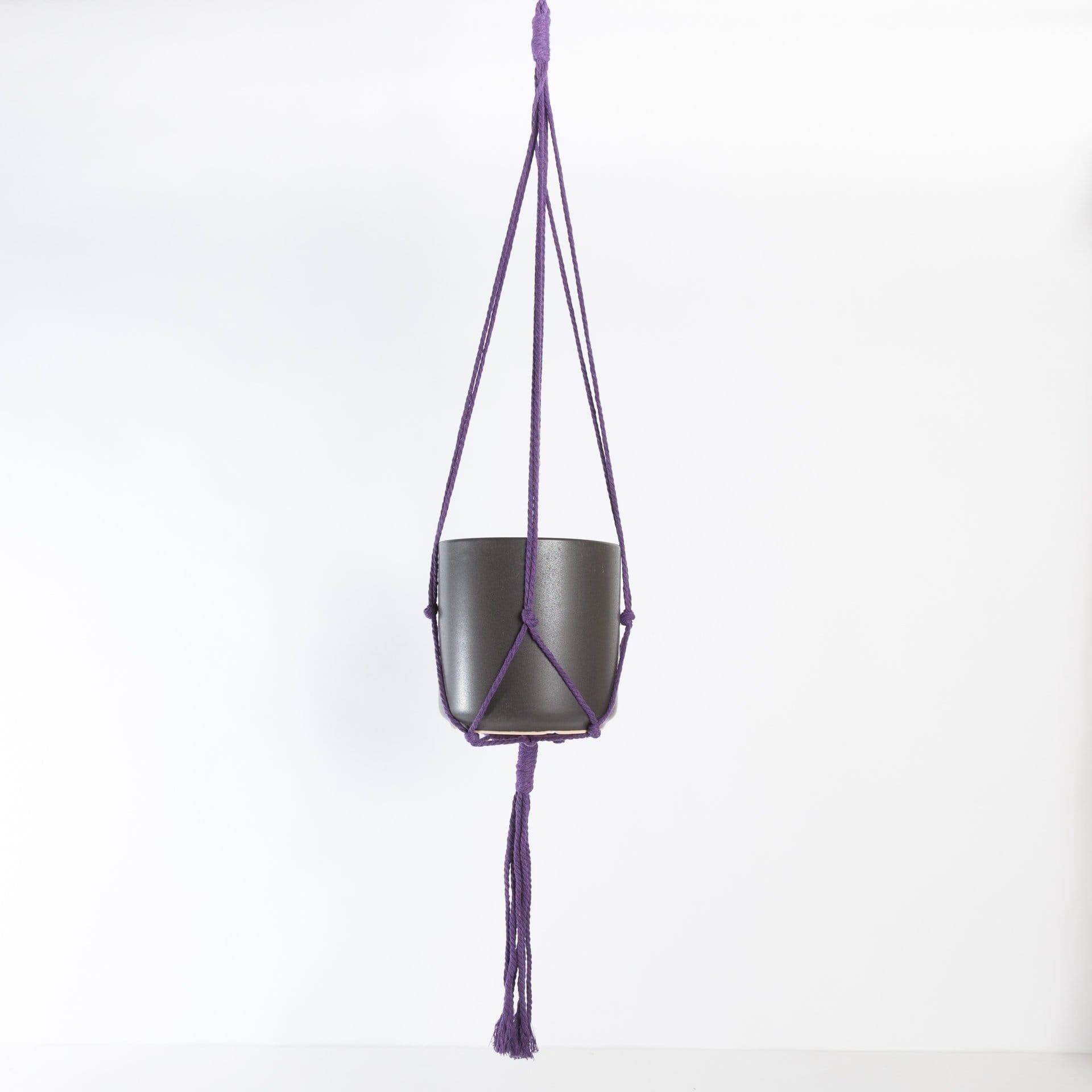Macrame Plant Hanger - Deep Purple 36" - Urban Sprouts
