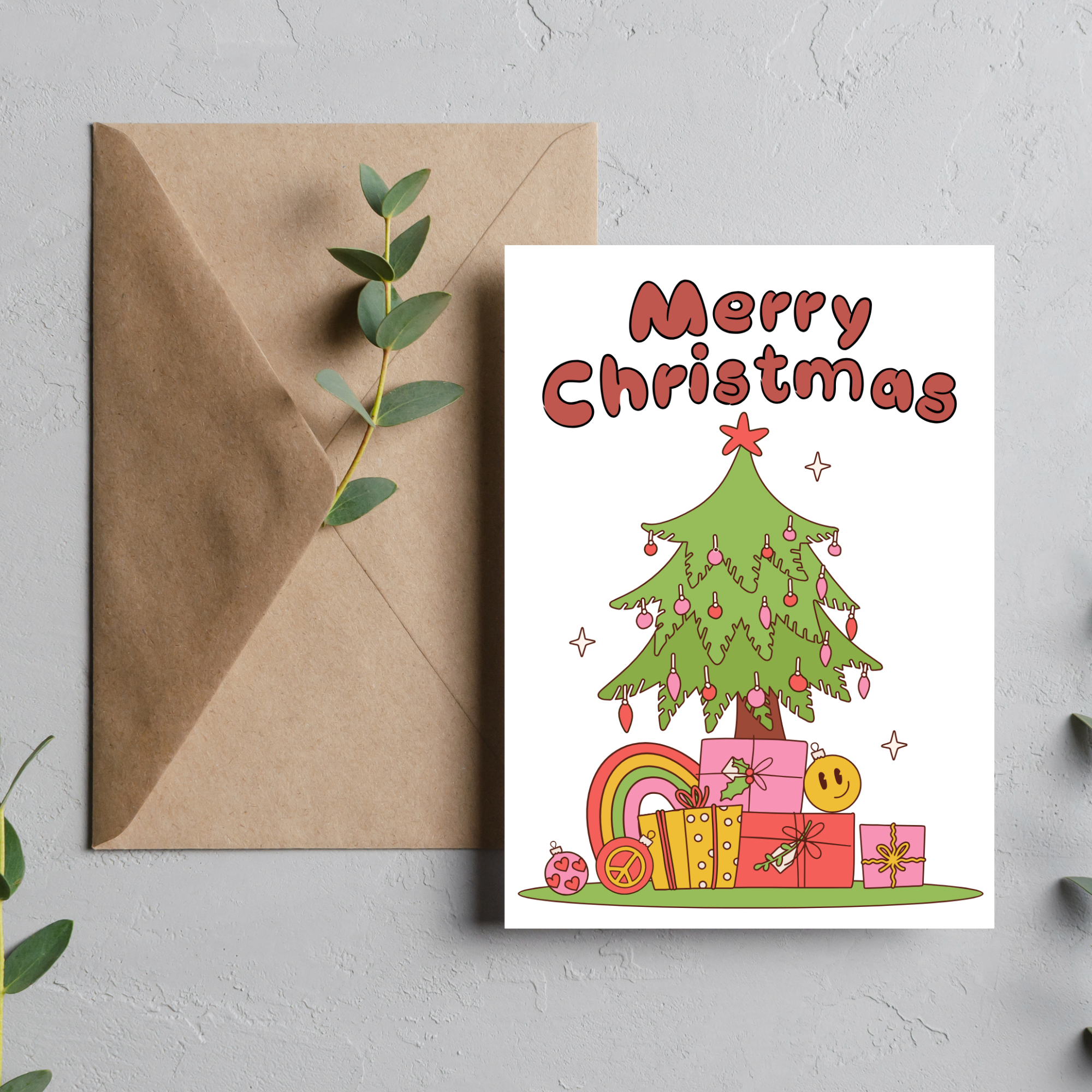 Merry Christmas  - Blank Greeting Card - Urban Sprouts
