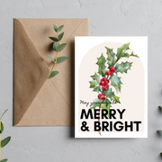 Merry and Bright - Blank Greeting Card - Urban Sprouts