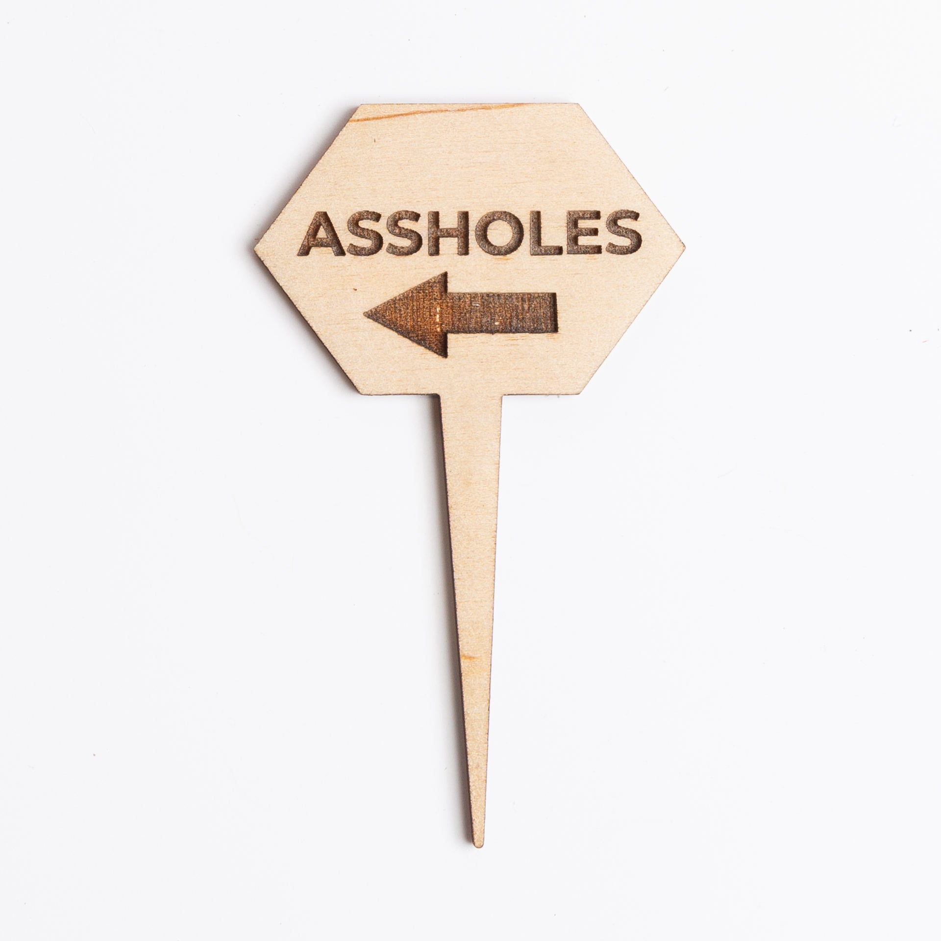 Mini Sign -Assholes - Urban Sprouts