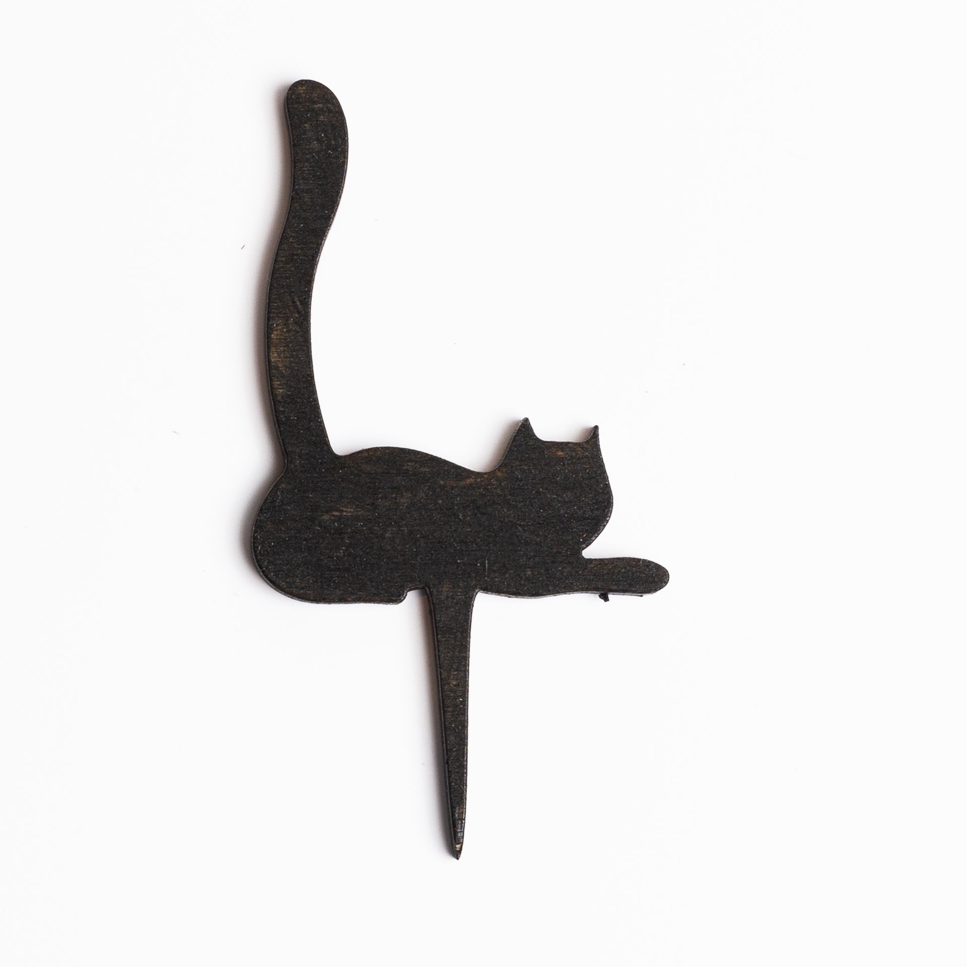 Mini Sign - Black Cat Laying Down - Urban Sprouts