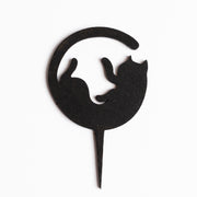 Mini Sign - Black Playful Cat - Urban Sprouts