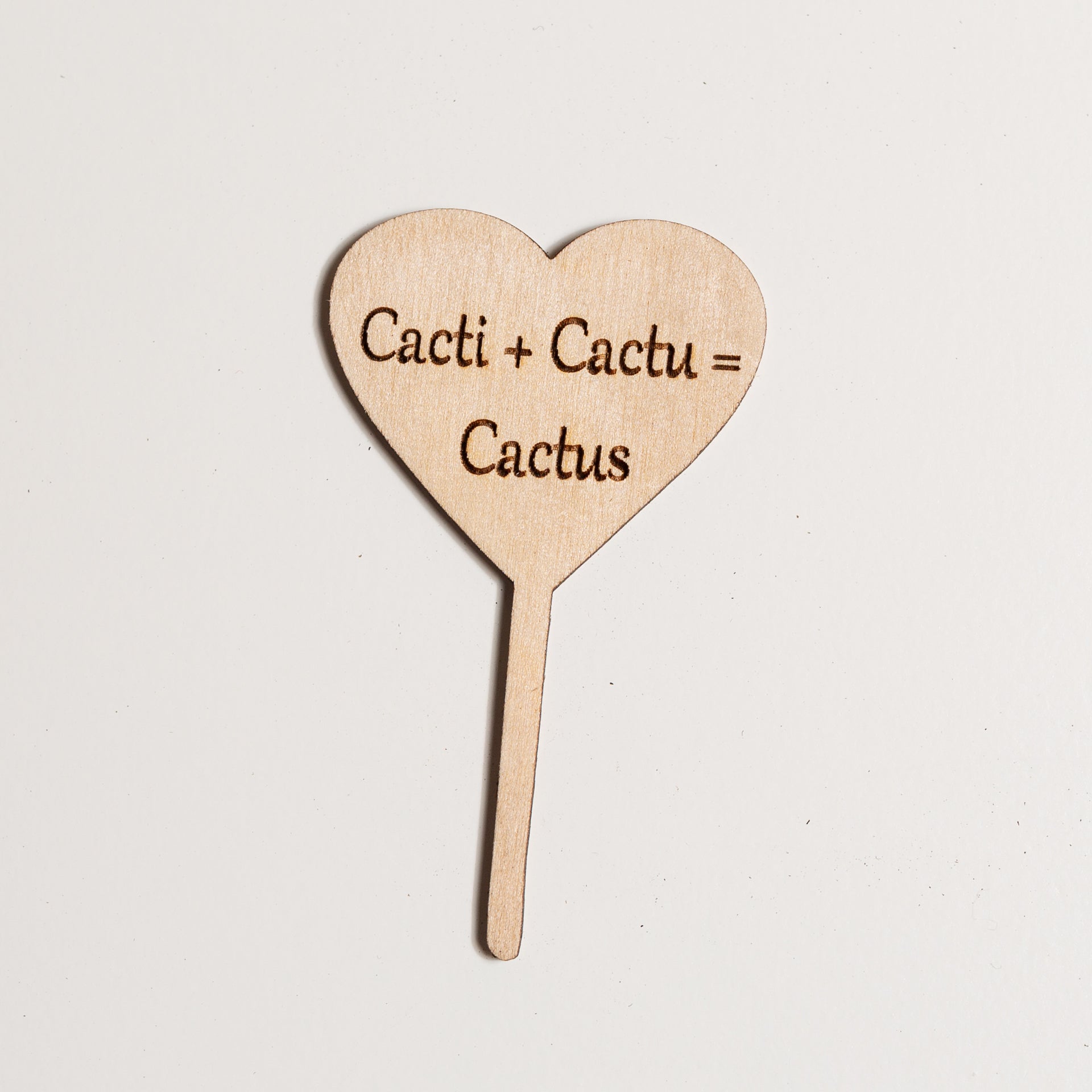 Mini Sign - Cacti + Cactu = Cactus - Urban Sprouts