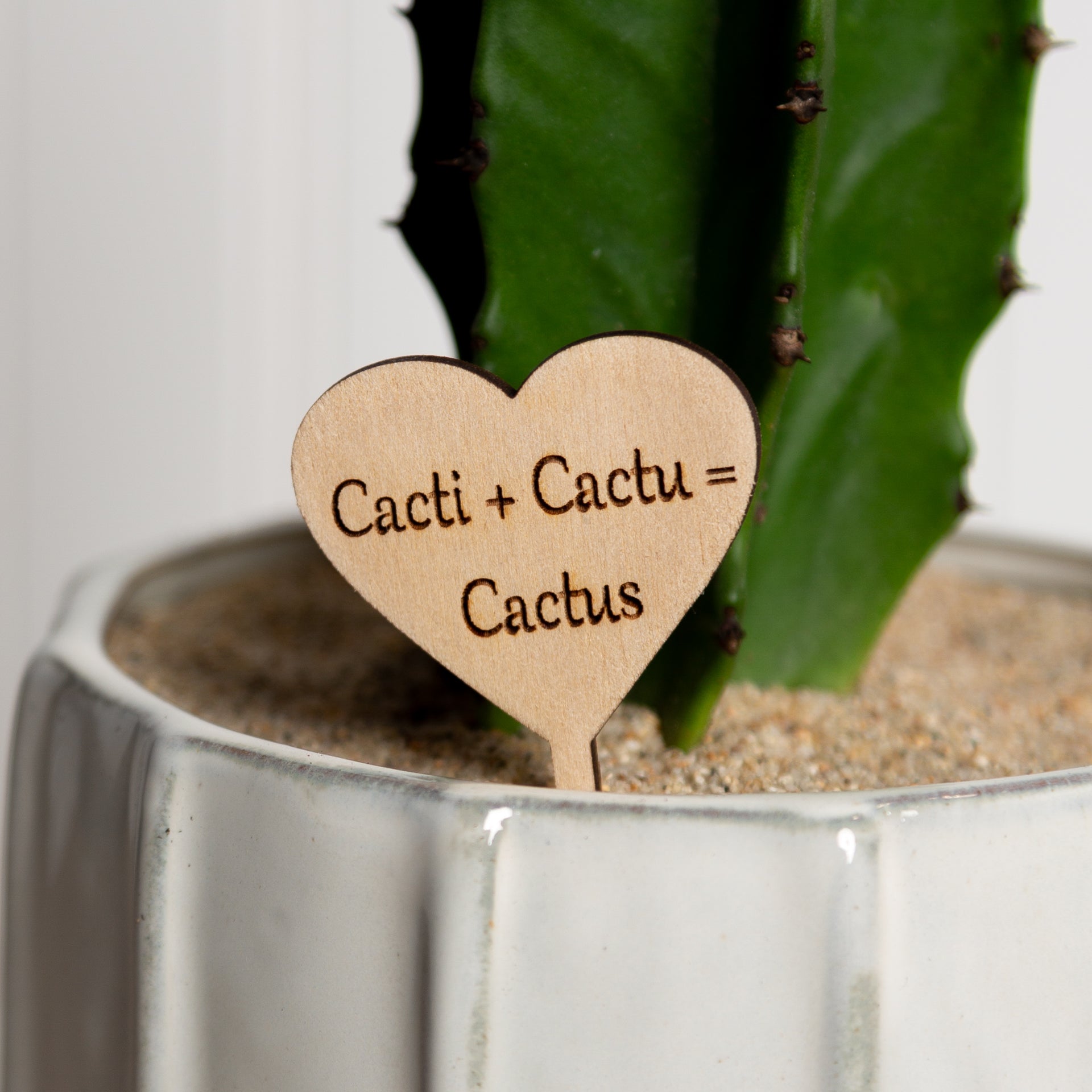 Mini Sign - Cacti + Cactu = Cactus - Urban Sprouts