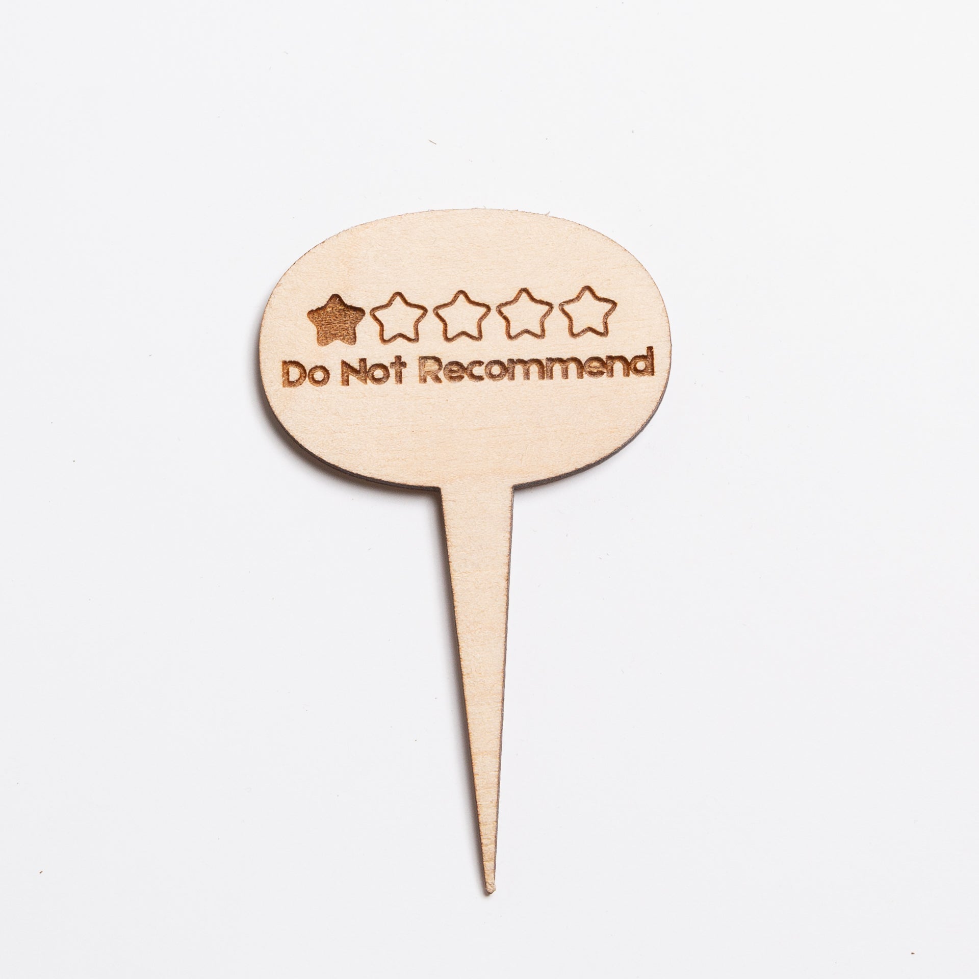 Mini Sign - Do not Recommend (1 Star) - Urban Sprouts