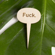 Mini Wood Sign - Fuck - Urban Sprouts