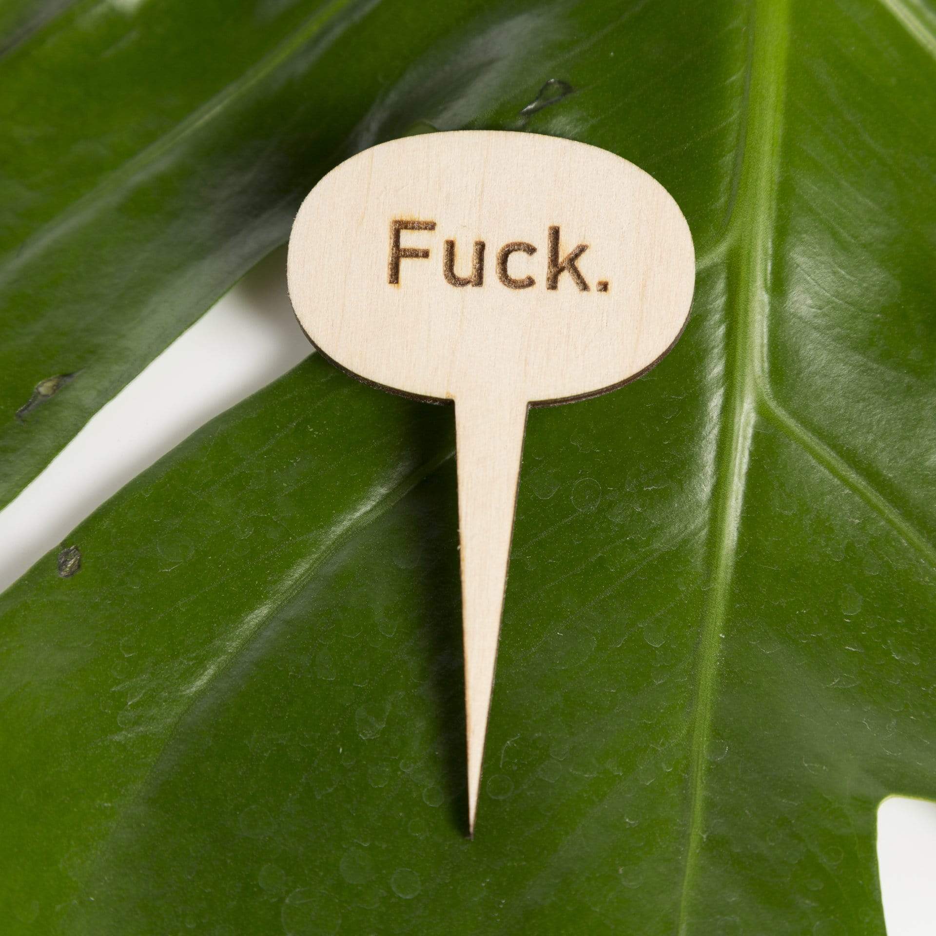 Mini Wood Sign - Fuck - Urban Sprouts