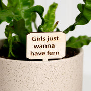 Mini Sign - Girls just wanna have fern - Urban Sprouts