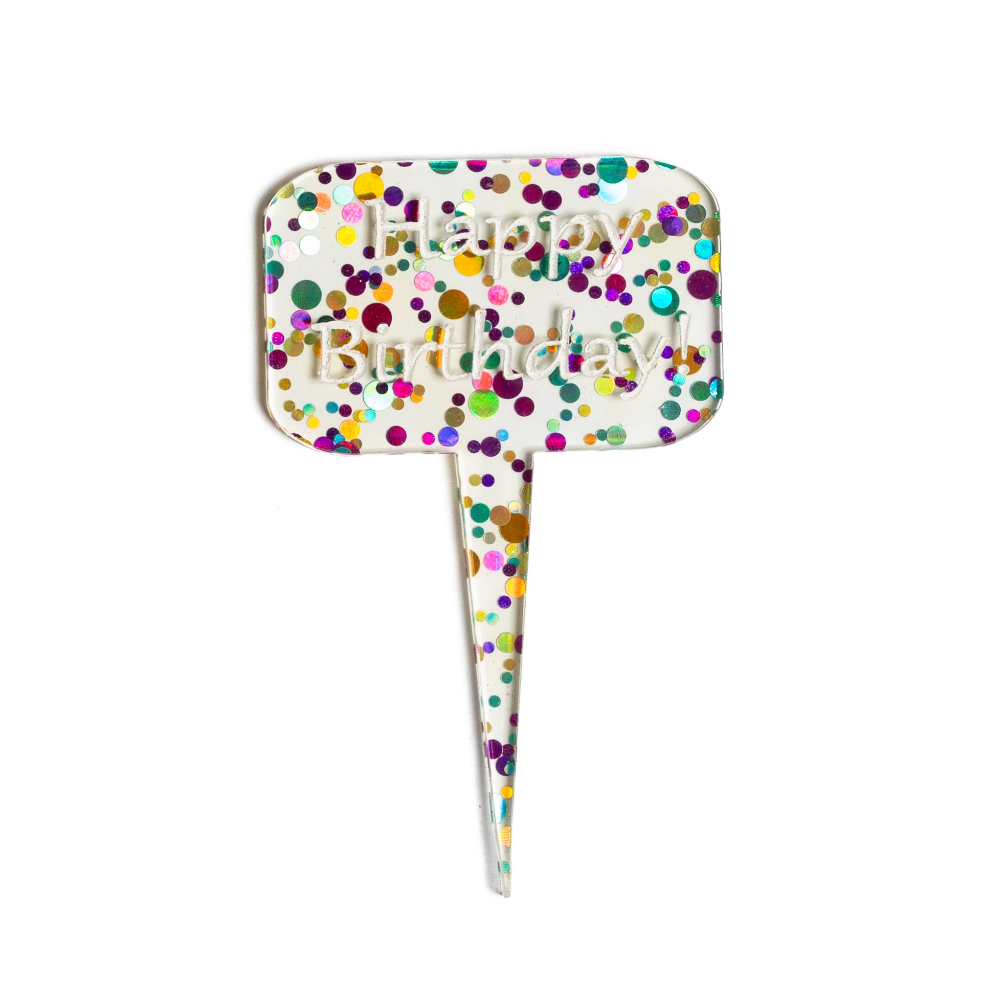 Mini Sign - Happy Birthday - Confetti - Urban Sprouts