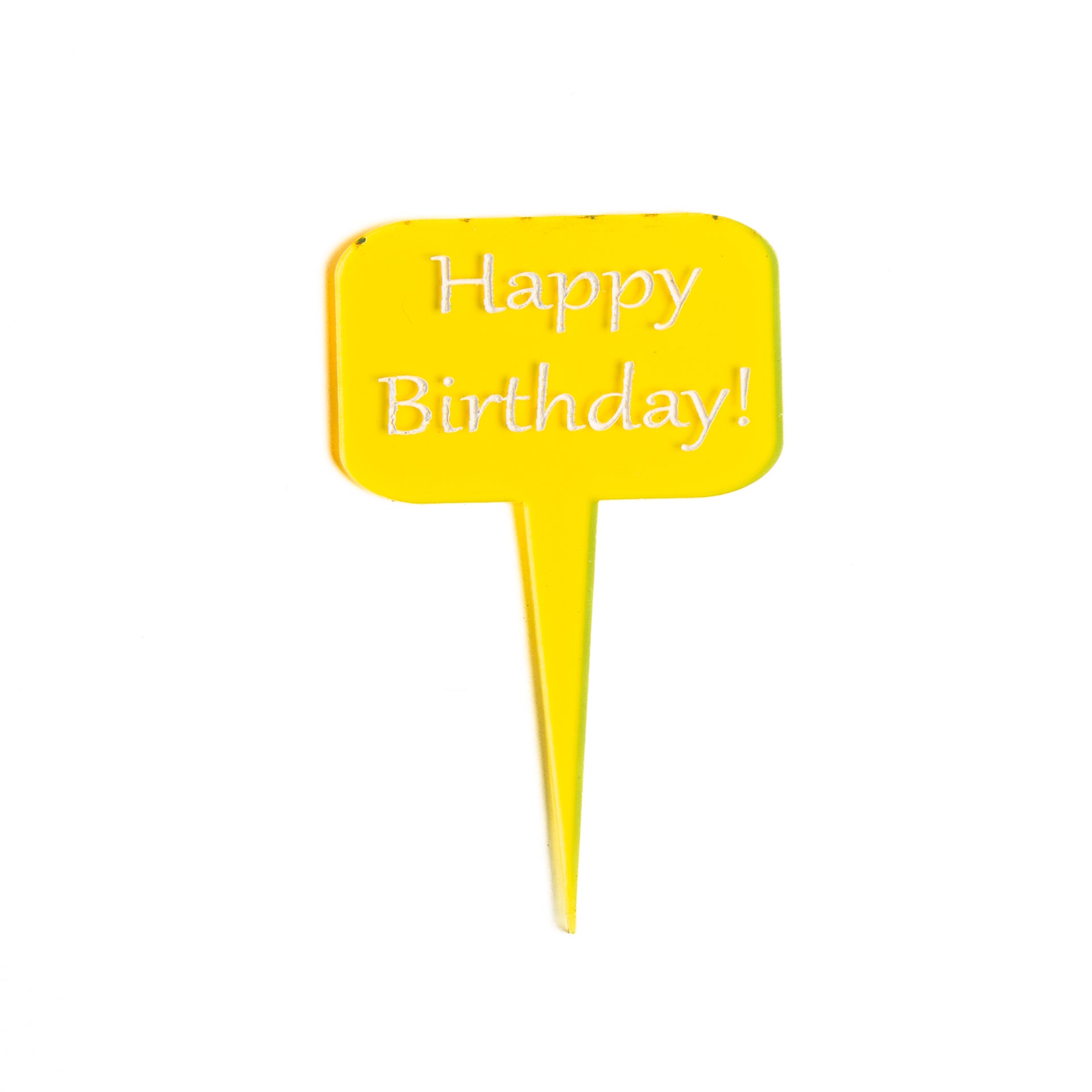 Mini Sign - Happy Birthday - Yellow - Urban Sprouts